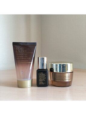 Estee Lauder Cleanser + Night Repair Serum + Revitalizing Supreme+ Youth Creme